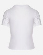 glo-story Tricou alb din bumbac cu aplicații cu stele din zirconiu Tenivella