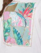 glo-story Tricou Alb Din Bumbac Cu Imprimeu Decorativ Delmari