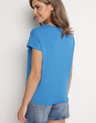 glo-story Tricou Albastru deschis din bumbac cu legătură decorativă Sunitra
