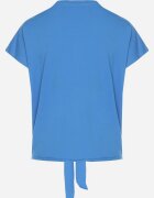 glo-story Tricou Albastru deschis din bumbac cu legătură decorativă Sunitra