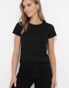 glo-story Tricou Basic Negru Acatine
