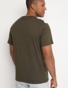 glo-story Tricou de Bumbac Bej închis cu Imprimeu Craniu Kolarisa