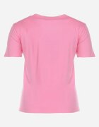 glo-story Tricou de bumbac Roz cu mânecă scurtă cu imprimeu și Zirconii Qumara