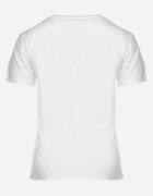 glo-story Tricou din bumbac alb cu text decorativ Floerin