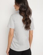 glo-story Tricou Gri deschis cu croială clasică cu broderie decorativă Galerrena