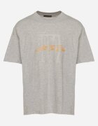 glo-story Tricou Gri deschis de Bumbac cu Imprimeuri Nolsedi