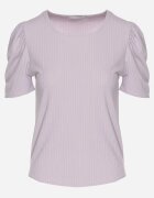 glo-story Tricou Mov deschis Reiat cu Pliuri la Mâneci Kolanovia