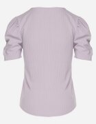 glo-story Tricou Mov deschis Reiat cu Pliuri la Mâneci Kolanovia