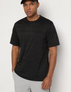 glo-story Tricou Negru cu Croială Clasică cu Buzunar Mairalissa