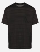 glo-story Tricou Negru cu Croială Clasică cu Buzunar Mairalissa