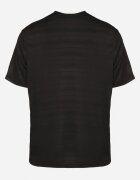glo-story Tricou Negru cu Croială Clasică cu Buzunar Mairalissa