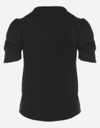 glo-story Tricou Negru cu decolteu în V Sunesse