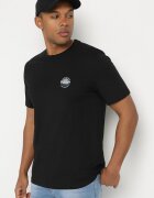 glo-story Tricou Negru din bumbac cu aplicație Selsedi