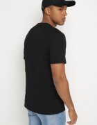 glo-story Tricou Negru din bumbac cu aplicație Selsedi
