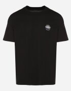 glo-story Tricou Negru din bumbac cu aplicație Selsedi