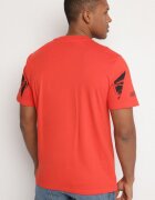 glo-story Tricou Portocaliu din Bumbac cu Imprimeu Vorassa