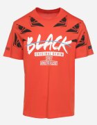 glo-story Tricou Portocaliu din Bumbac cu Imprimeu Vorassa