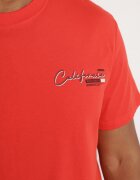 glo-story Tricou portocaliu din bumbac cu inscripție decorativă Sunilane
