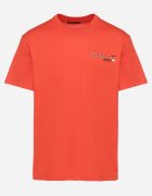 glo-story Tricou portocaliu din bumbac cu inscripție decorativă Sunilane