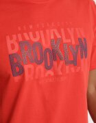 glo-story Tricou Portocaliu din bumbac cu inscripție Sunviera