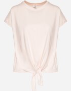 glo-story Tricou roz deschis din bumbac cu legătură decorativă Sunitra