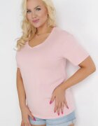 glo-story Tricou Roz deschis Genilin