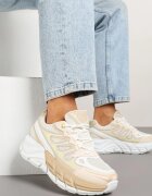 gogo gogo Adidași Bej în Stil Streetwear cu Talpă Groasă cu Reliefuri Siltewi