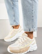 gogo gogo Adidași Bej în Stil Streetwear cu Talpă Groasă cu Reliefuri Siltewi