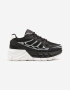 gogo gogo Adidași negri în stil streetwear pe talpă groasă cu reliefuri Siltewi