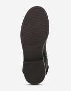 gogo gogo Botine cu toc plat și carâmb încrețit din imitație de piele întoarsă Rilerna Negre
