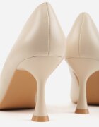 gogo gogo Pantofi stiletto Bej cu toc stiletto cu formă conică Kowena