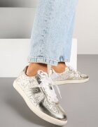 goodin Adidași Aurii cu branț din piele și paiete Iswia