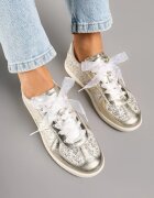 goodin Adidași Aurii cu branț din piele și paiete Iswia