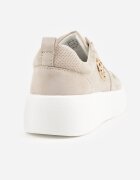goodin Adidași bej din piele cu talpă groasă cu ornament geometric Syrolphi