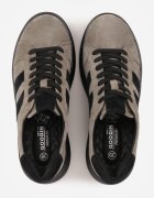goodin Adidași bej închis din piele întoarsă naturală cu talpă groasă Tesolva