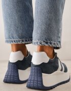 goodin Adidași bleumarin din piele cu talpă groasă Cezelina