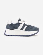 goodin Adidași bleumarin din piele cu talpă groasă Cezelina