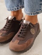 goodin Adidași Maro Din Piele cu Decorațiune Metalică Rioneira