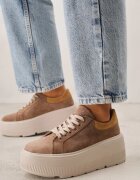 goodin Adidași Maro din piele întoarsă cu talpă groasă Latella