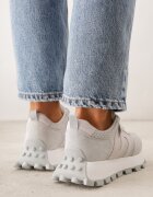 goodin Adidași verde deschis din piele întoarsă cu talpă groasă cu model geometric Zitula