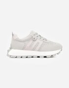 goodin Adidași verde deschis din piele întoarsă cu talpă groasă cu model geometric Zitula