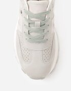 goodin Adidași verde deschis din piele întoarsă cu talpă groasă cu model geometric Zitula