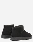 goodin Botine de zăpadă Negre cu Cusături Decorative Fezinda