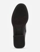 goodin Botine din piele cu toc plat și decupaje laterale cu aplicație Kantia Negre