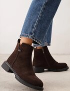goodin Botine din piele întoarsă cu aplicație metalică Perninta Maro
