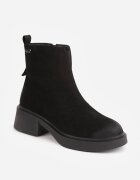 goodin Botine din piele întoarsă cu efect de uzură Nidil Negre