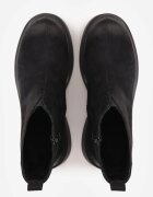 goodin Botine din piele întoarsă cu efect de uzură Nidil Negre