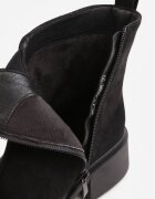 goodin Botine din piele întoarsă cu efect de uzură Nidil Negre