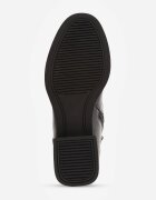 goodin Botine elegante din piele naturală lăcuită cu panou decorativ la limbă Presta Negre