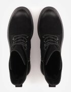 goodin Ghete din piele naturală în stil worker cu abraziuni stilizate Irlere Negre